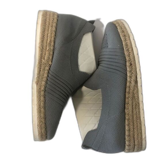 ADRIENNE VITTADINI Espadrille Women's Size 9 Gray Slip On Niko Comfort Platform - Picture 10 of 11
